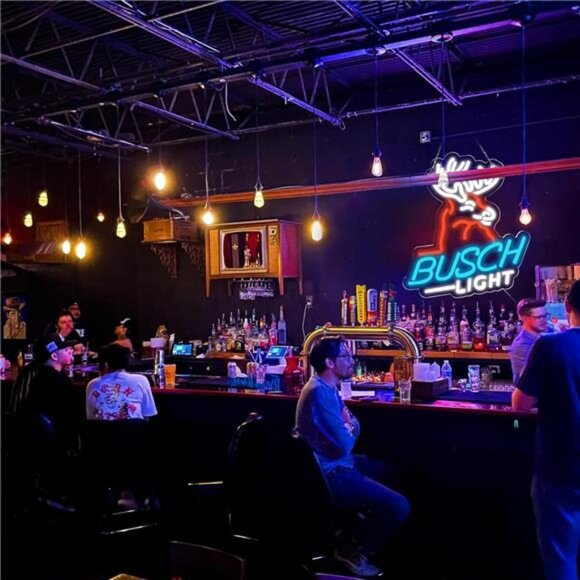 Busch Light Beer Neon LED Sign Deer Wall Decor Man Cave Beer Bar Pub Party - Picture 6 of 7